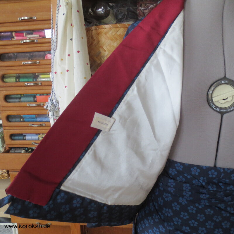 zweiteiliger Kimono, Dochugi + Wickelrock, Polyester