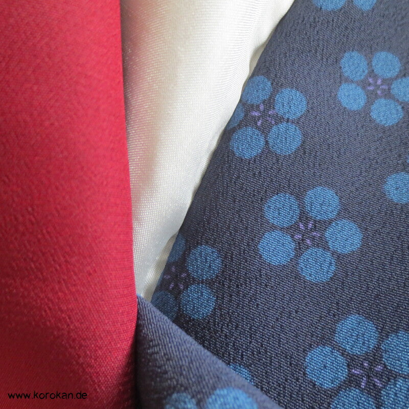 zweiteiliger Kimono, Dochugi + Wickelrock, Polyester