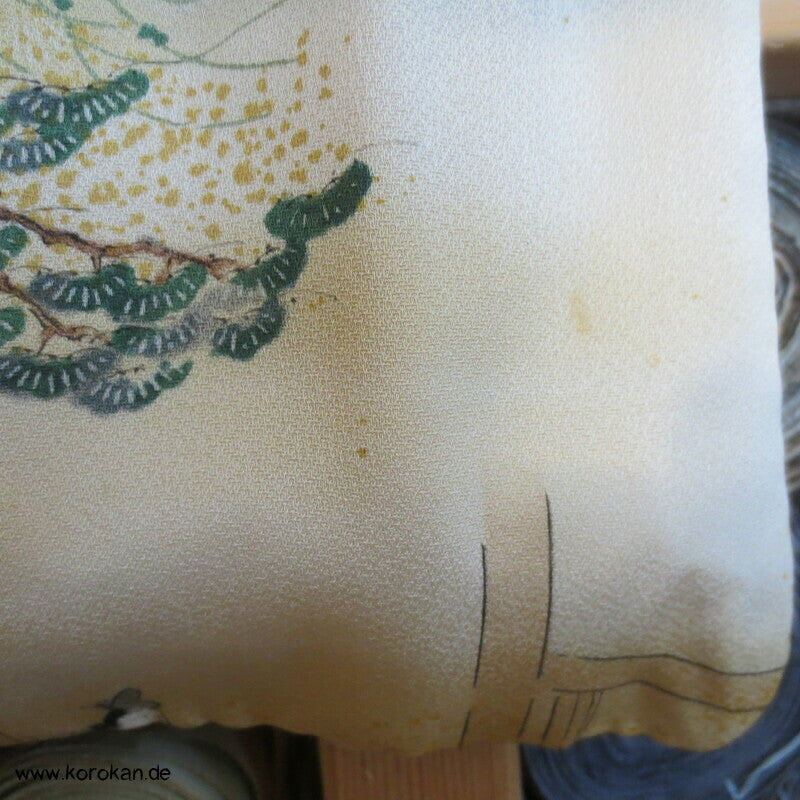 Szenen aus Genji Monogatari japanischer Komon Kimono Seide