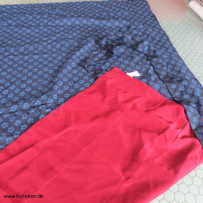 zweiteiliger Kimono, Dochugi + Wickelrock, Polyester