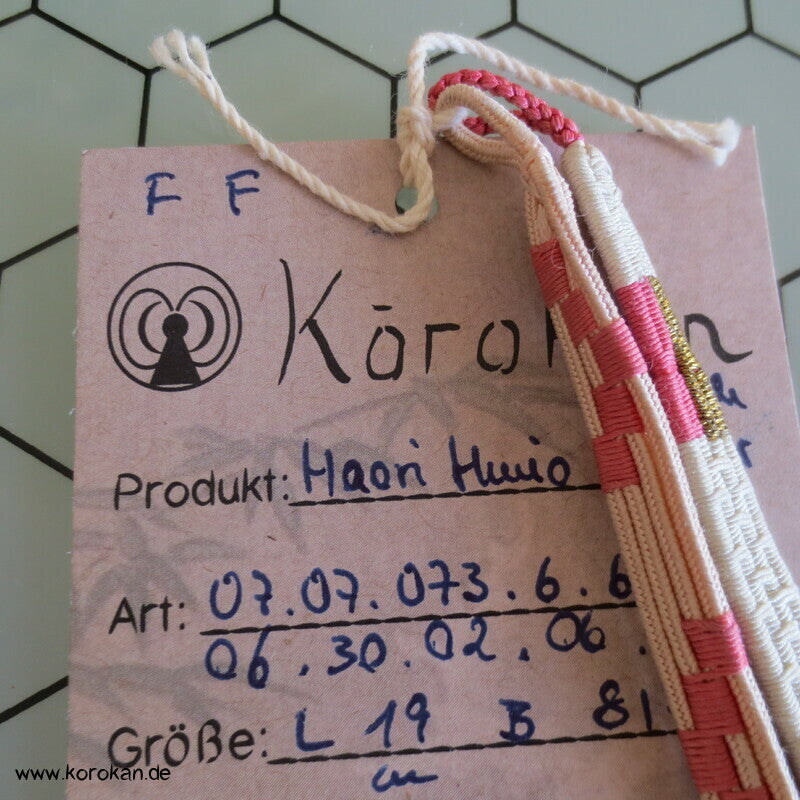 Haori Himo Un Paare - farbig mit Glitzer