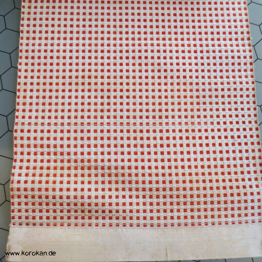kleinkarierter Obi Seidenjacquard