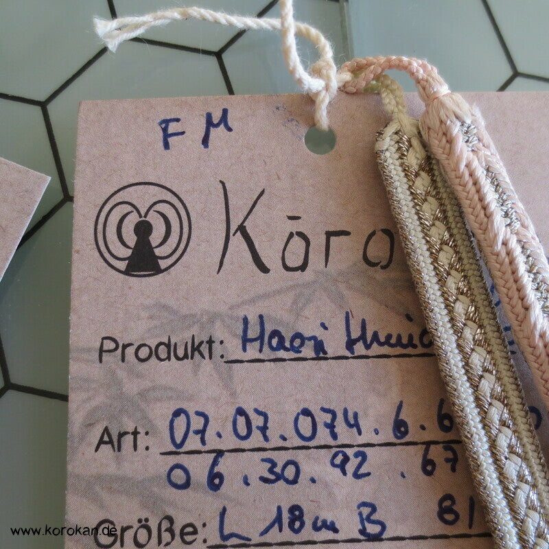 Haori Himo Un Paare - farbig mit Glitzer