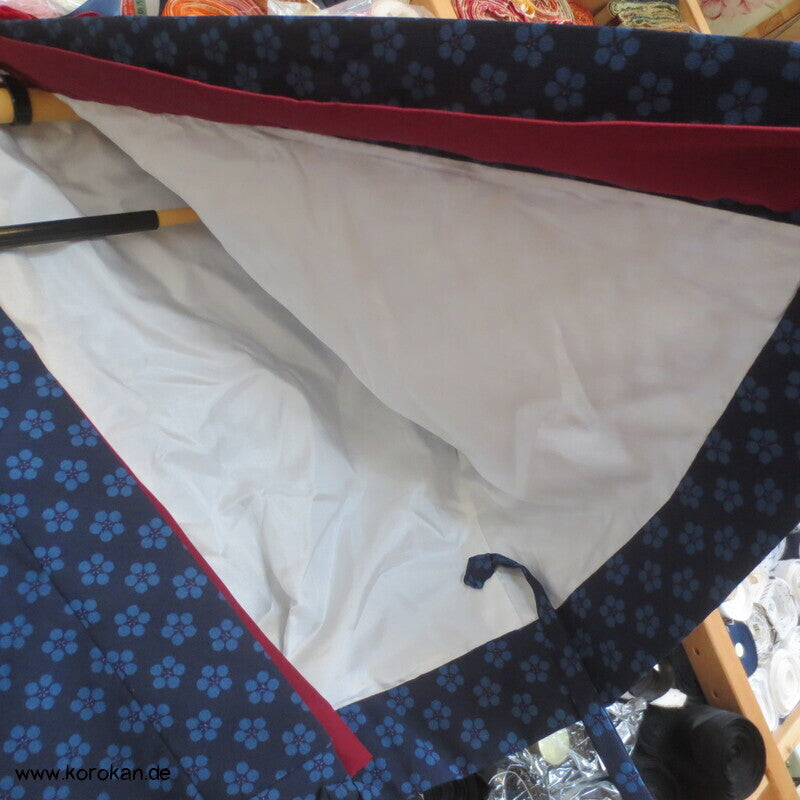 zweiteiliger Kimono, Dochugi + Wickelrock, Polyester
