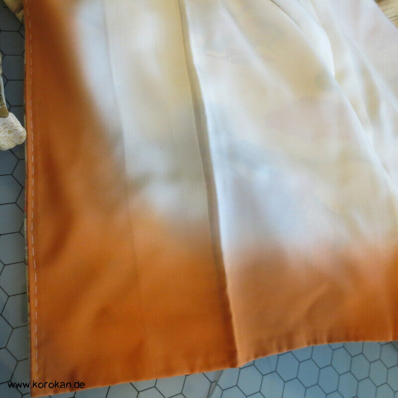 Szenen aus Genji Monogatari japanischer Komon Kimono Seide