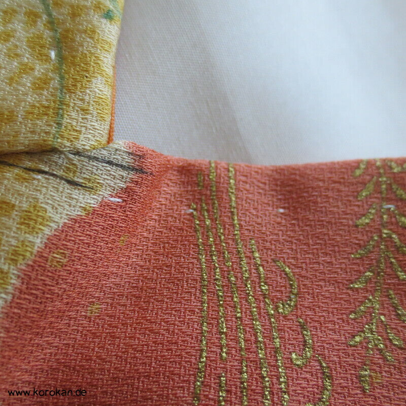 Szenen aus Genji Monogatari japanischer Komon Kimono Seide