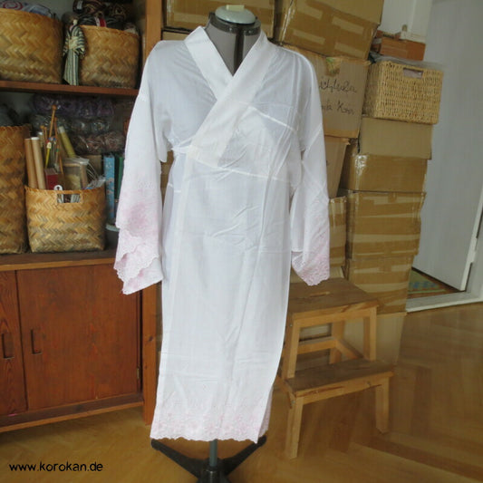 rosa Stickerei Juban Unterkimono