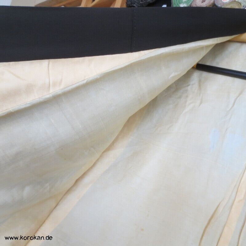 antiker Fächer Tomesode Seiden Kimono