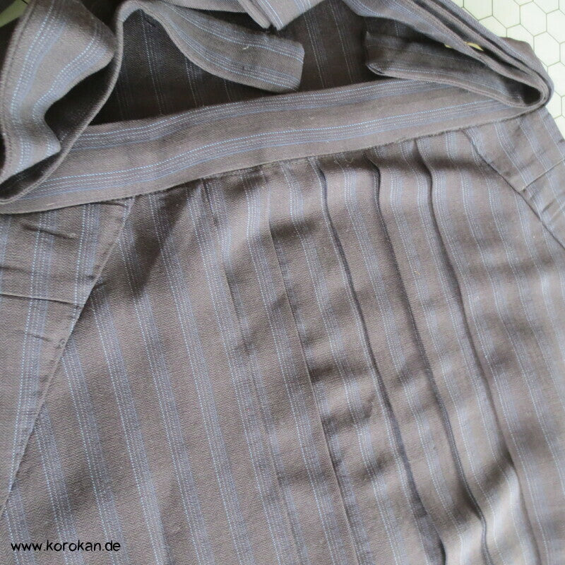 schwarz blaue Streifen Hakama - Andon - Rock - Typ - NEU