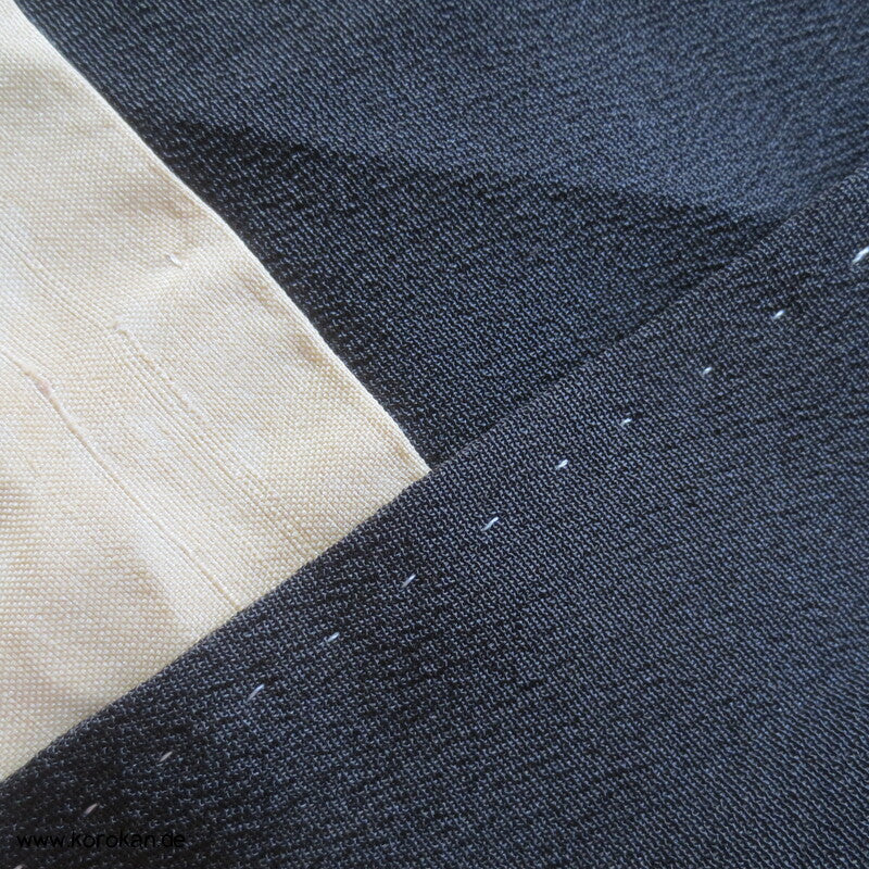 antiker Fächer Tomesode Seiden Kimono