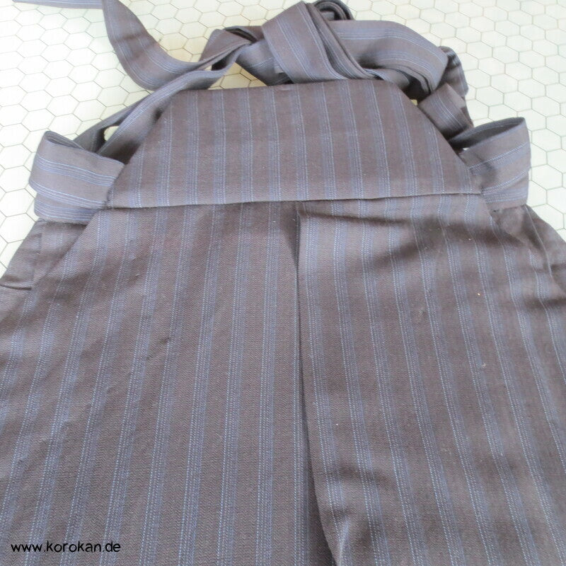schwarz blaue Streifen Hakama - Andon - Rock - Typ - NEU
