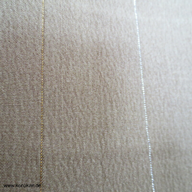 antiker Tempel Irotomesode Japan Kimono, Seidencrepe oliv