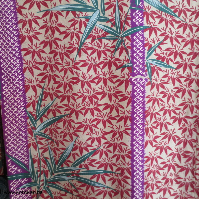 Bambus in vielen Formen antiker Komon Kimono