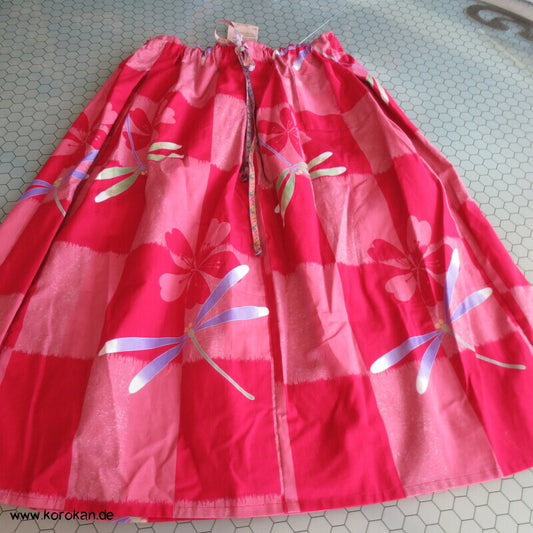 Rock aus Libelle Ichimatsu Yukata Baumwollstoff