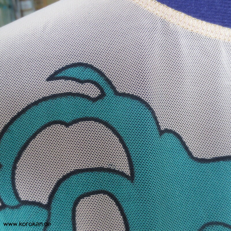 Tiger und Drachen Netzshirt langarm dehnbar