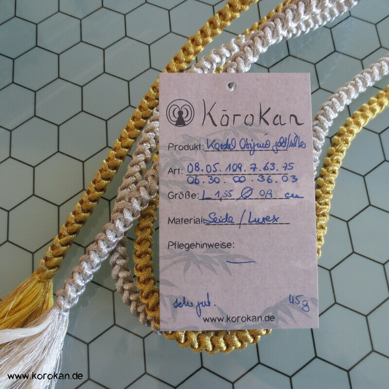 gold silber Kordel Obijime