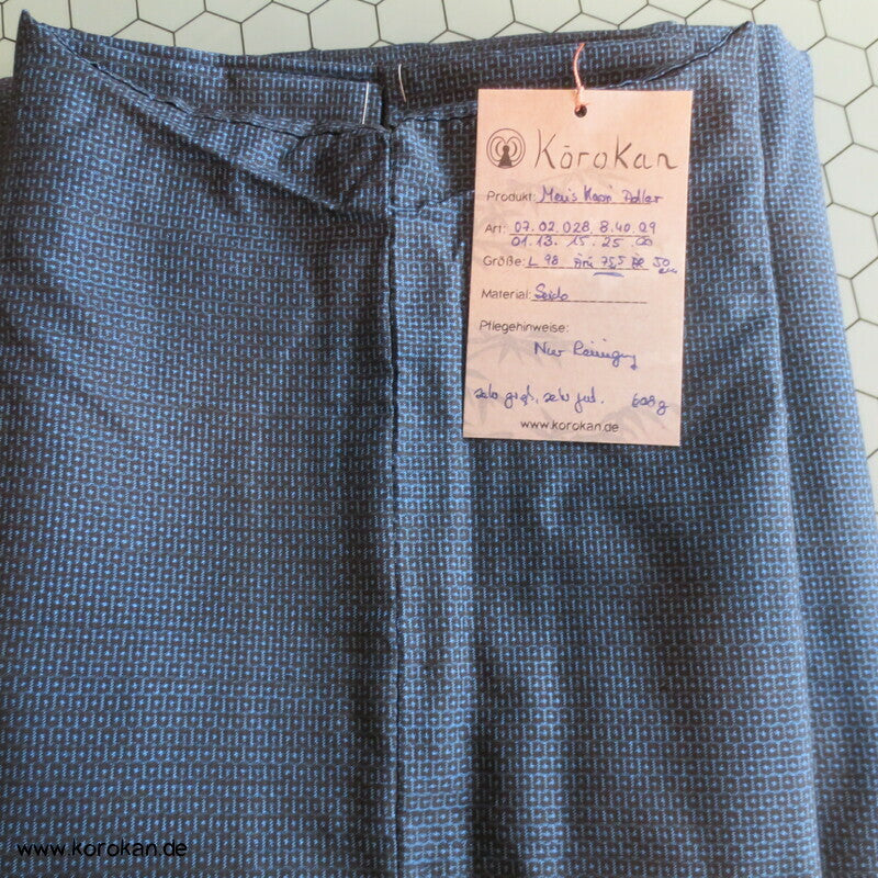 Adlerfutter Tsumugi Seiden blaue Haori