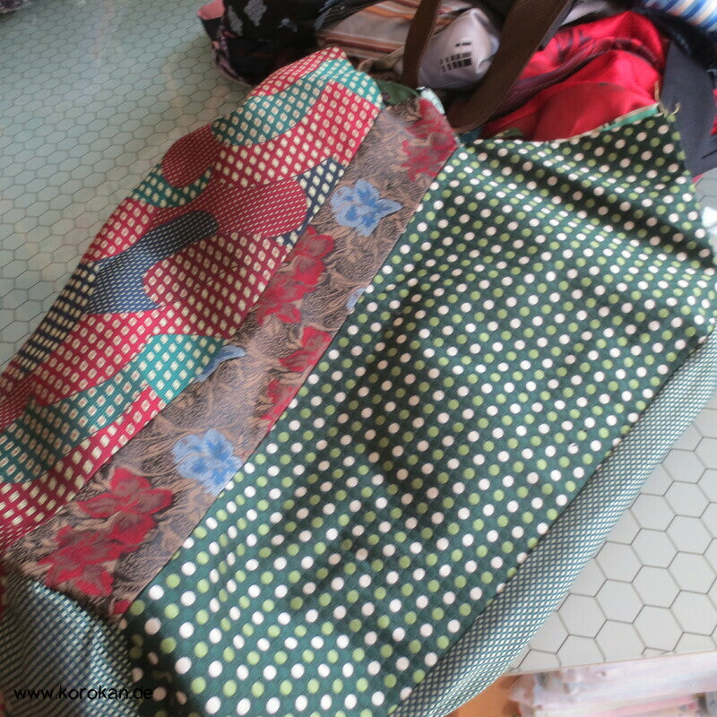 Upcycling Krawatten Rucksack Durchzugband Taschen- Synthetik
