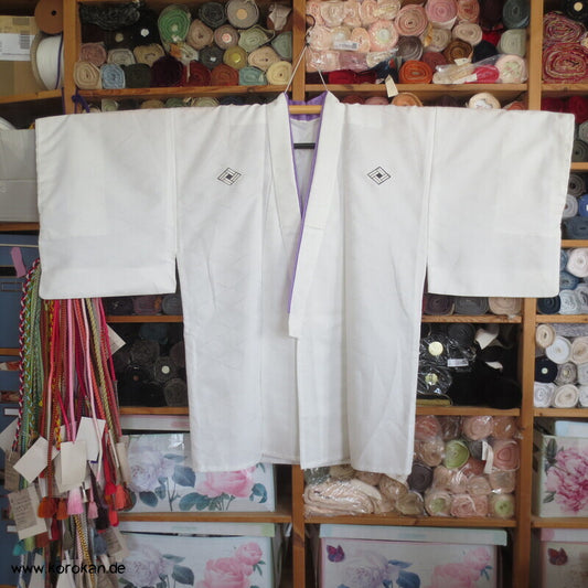 weißer Hitoe Hakama Ue kurzer Kimono