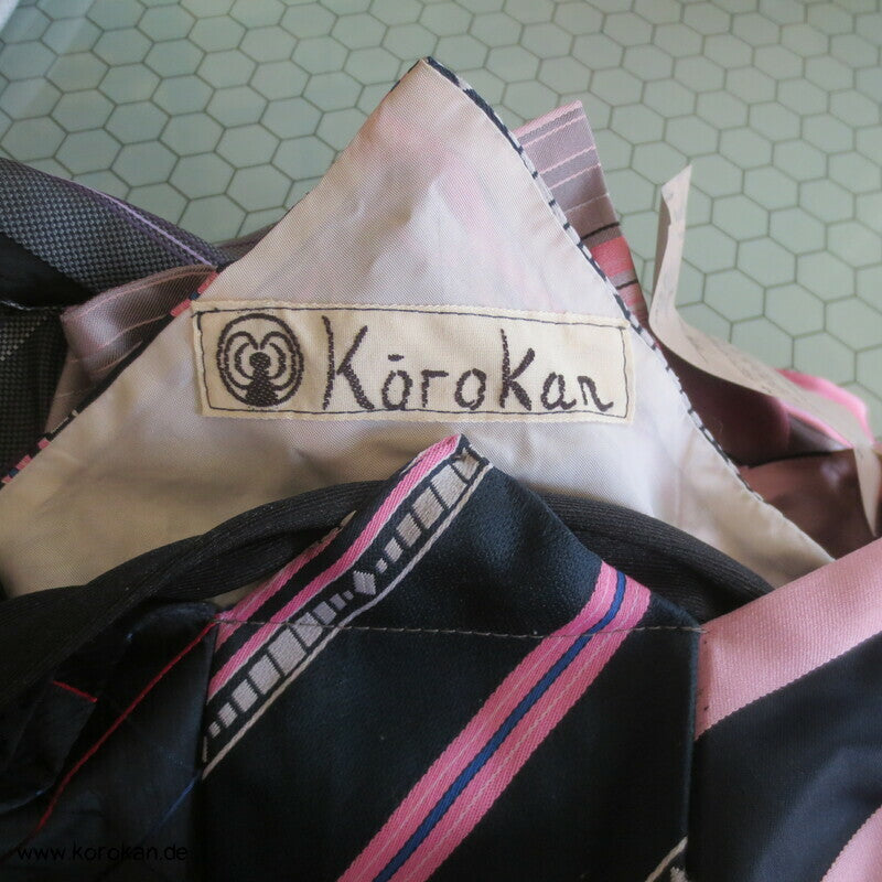 Upcycling Krawatten Rucksack Durchzugband Taschen- Synthetik