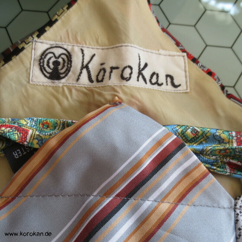 Upcycling Krawatten Rucksack Durchzugband Taschen- Synthetik