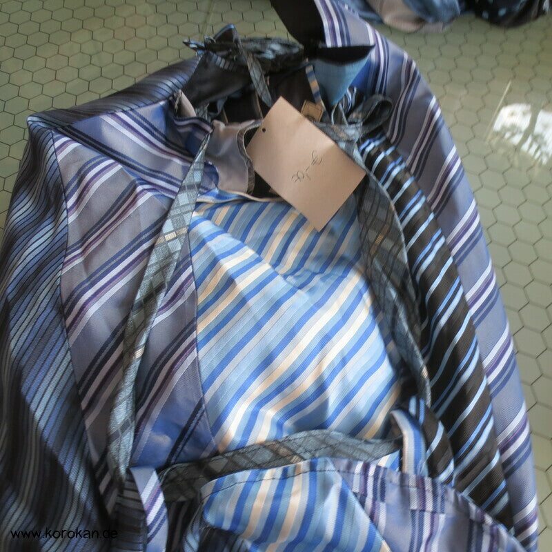 Upcycling Krawatten Rucksack Durchzugband Taschen- Synthetik