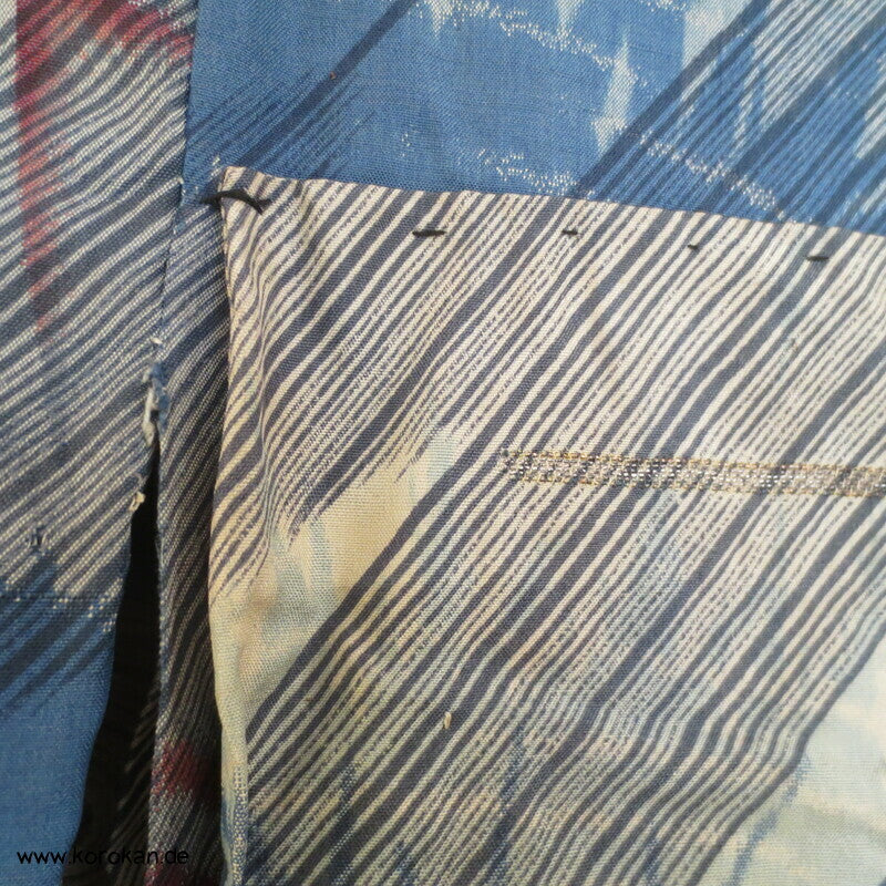 Bluebell Ballonblumen Meisen Hitoe Kimono, nur Material