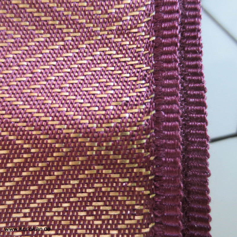 Diamantmuster und Blumenbouquet Nagoya Obi Seidenbrokat