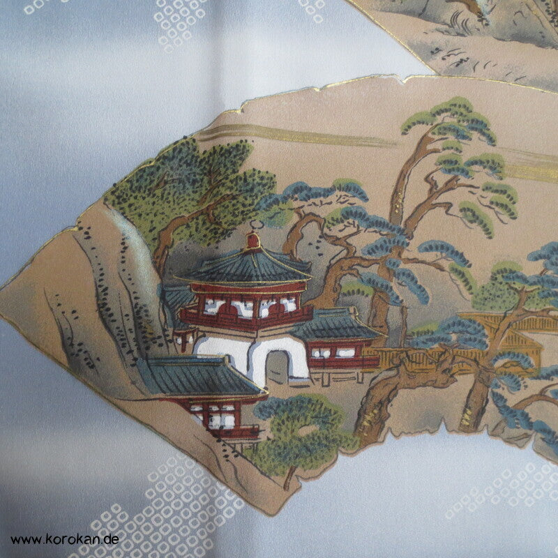 Synthetik Männer Juban Kimono, Fächer