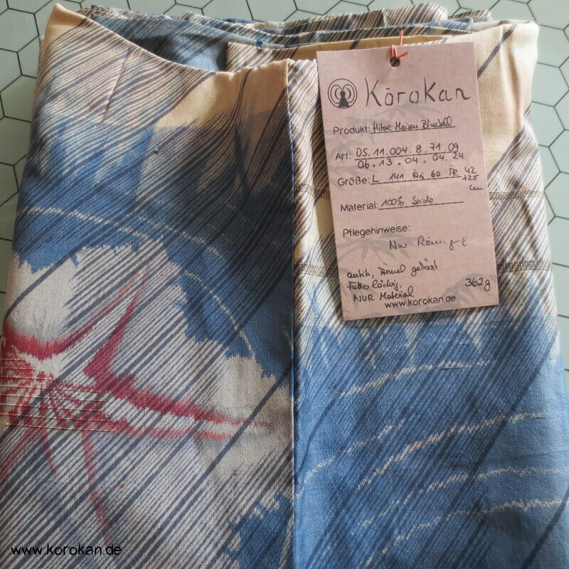 Bluebell Ballonblumen Meisen Hitoe Kimono, nur Material