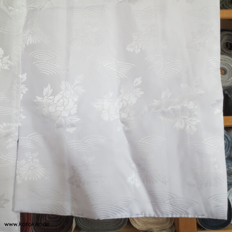 weißer Damast Juban Unter - Kimono