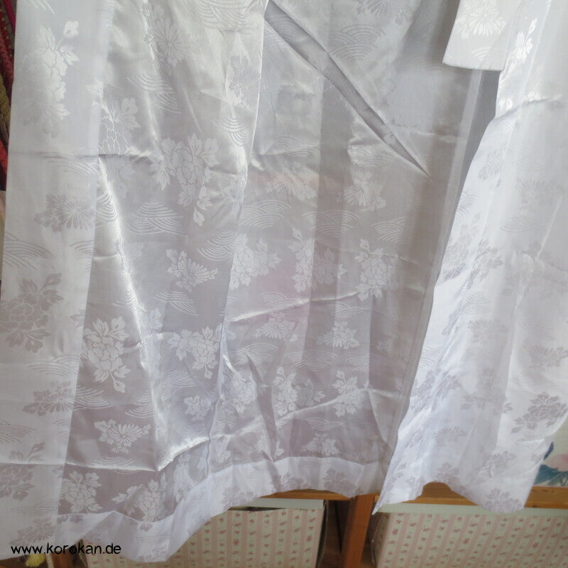 weißer Damast Juban Unter - Kimono