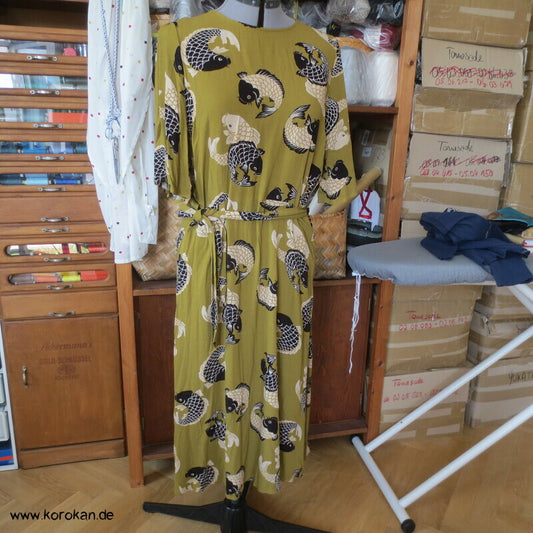 Koi Karpfen Kleid von King Louie, Gr. 44 (eher kleiner), EcoVero Viskosekrepp