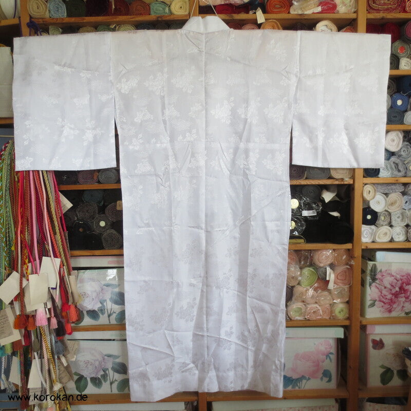 weißer Damast Juban Unter - Kimono