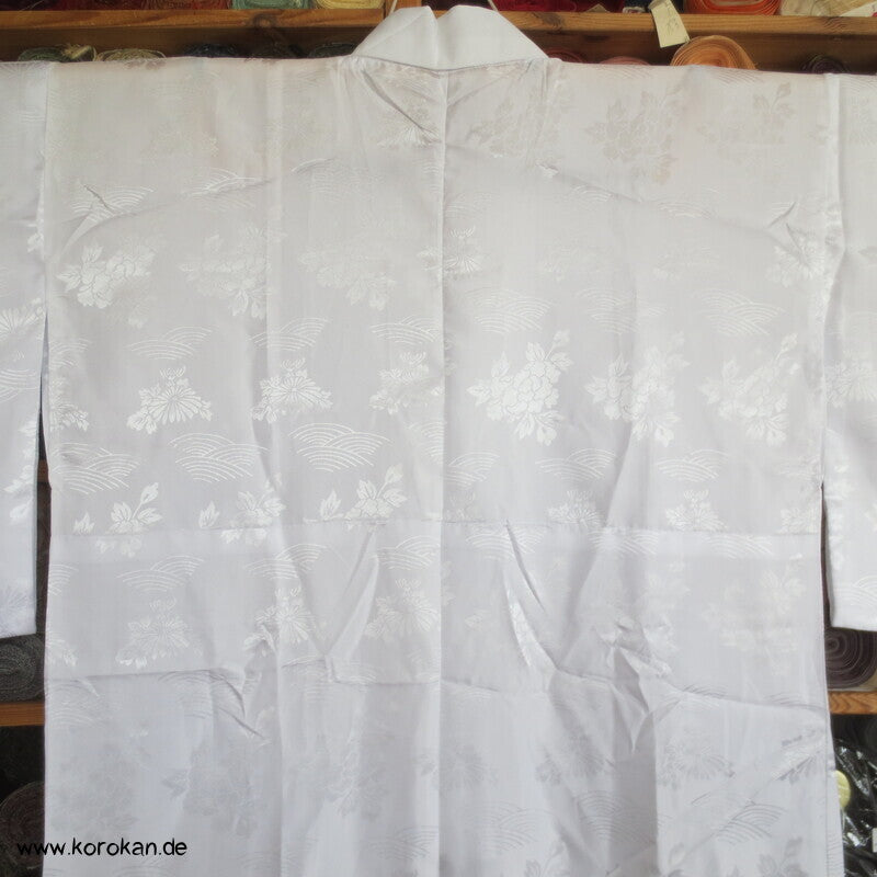 weißer Damast Juban Unter - Kimono