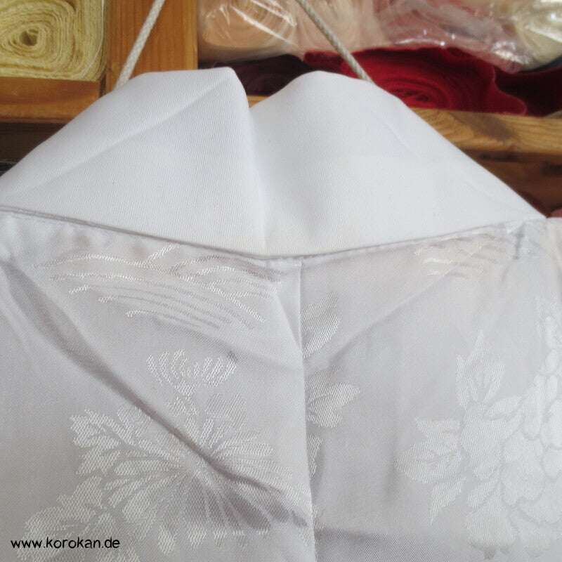 weißer Damast Juban Unter - Kimono
