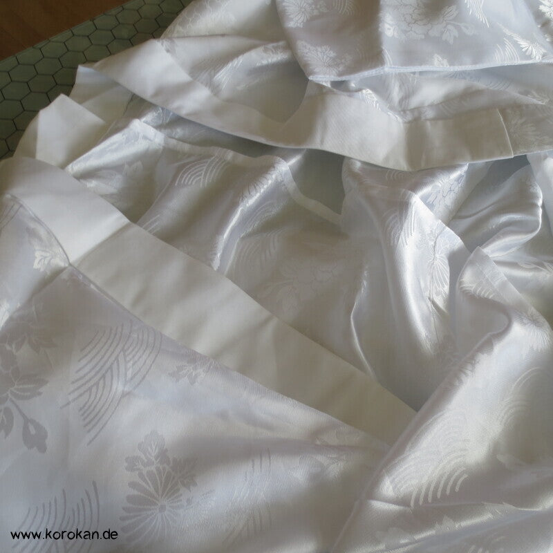weißer Damast Juban Unter - Kimono