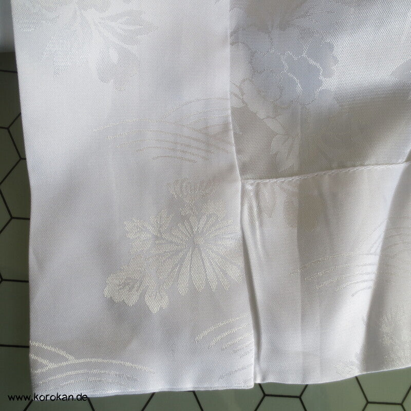 weißer Damast Juban Unter - Kimono