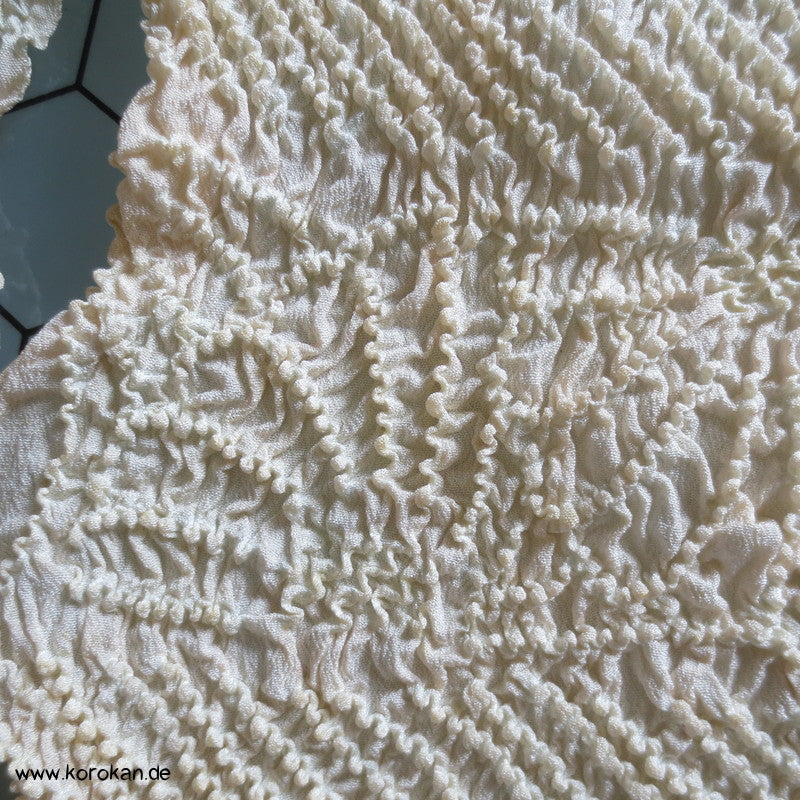 Shibori hautfarben, eng geknüpfter Obiage