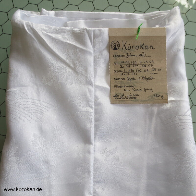 weißer Damast Juban Unter - Kimono