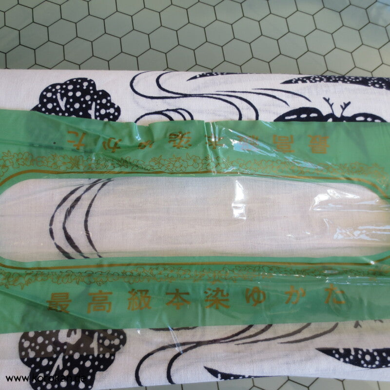 Flusslandschaft Yukata Kimono Baumwoll Stoff