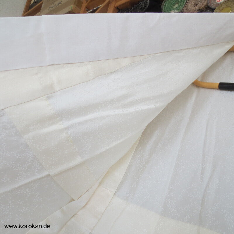 Shibori Elemente Seidendamast Kranich Juban Hochzeits Unterkimono