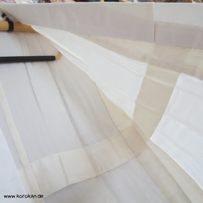 Shibori Elemente Seidendamast Kranich Juban Hochzeits Unterkimono