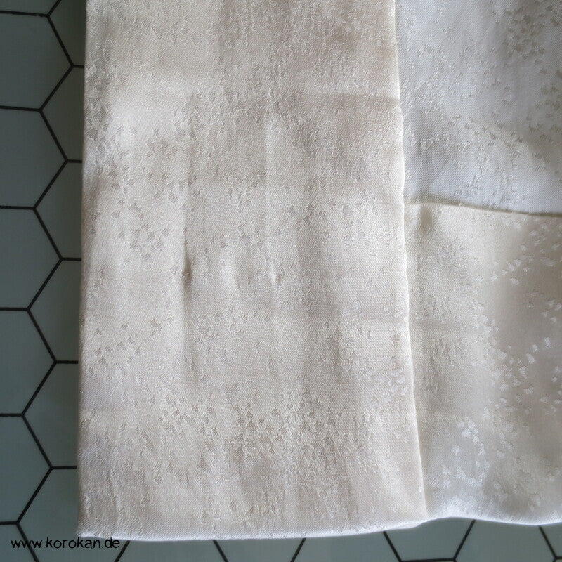Shibori Elemente Seidendamast Kranich Juban Hochzeits Unterkimono