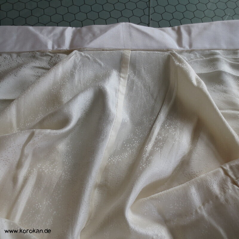 Shibori Elemente Seidendamast Kranich Juban Hochzeits Unterkimono