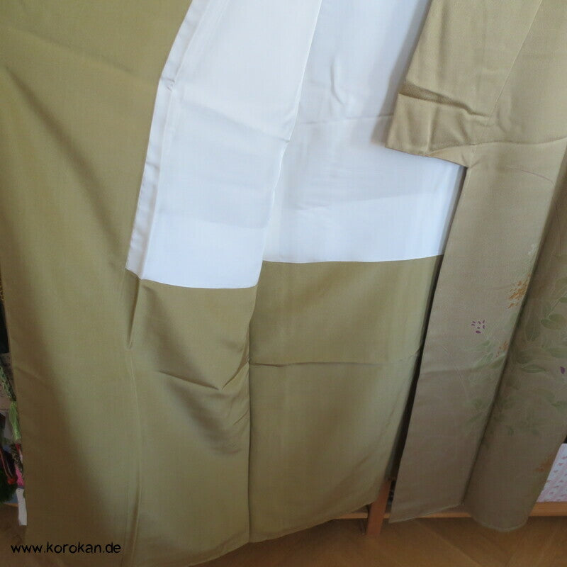 khaki oliver Edel Seidenköper Homongi Kimono
