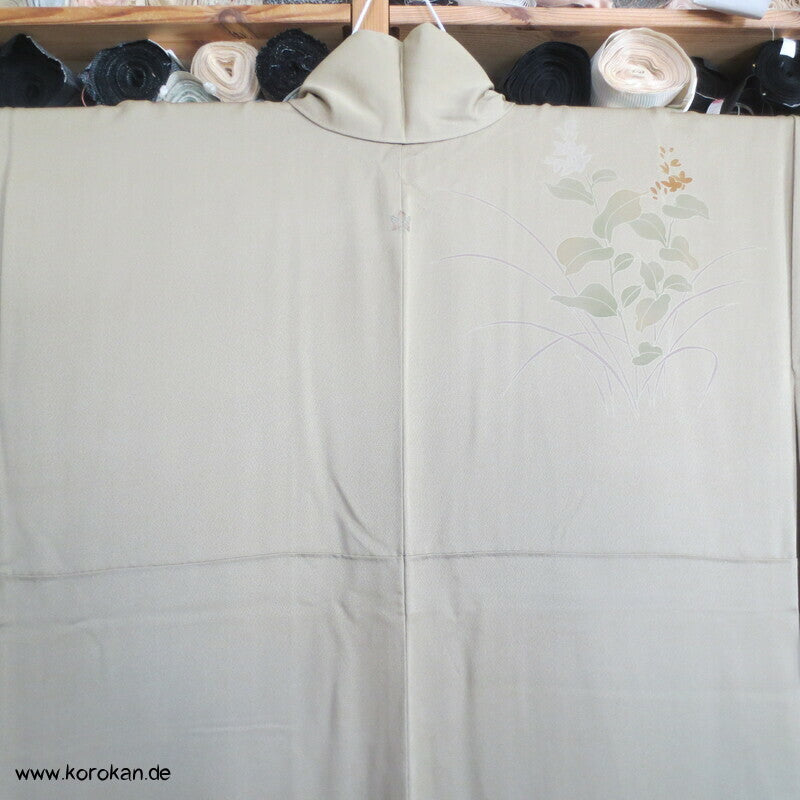 khaki oliver Edel Seidenköper Homongi Kimono