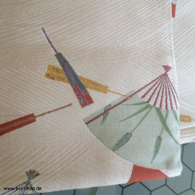 Fukuro Obi Fächer mit Motiven