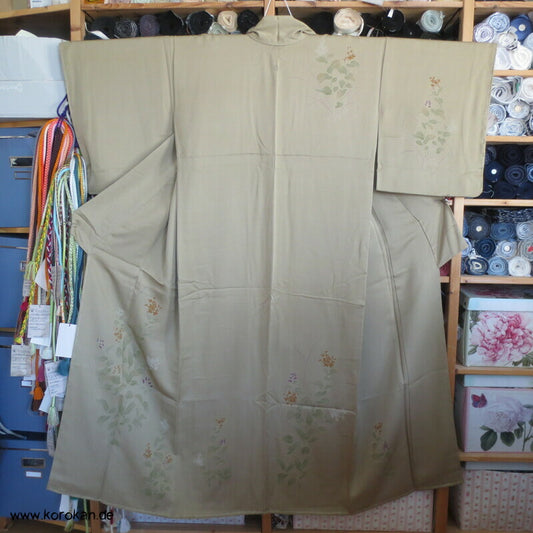 khaki oliver Edel Seidenköper Homongi Kimono