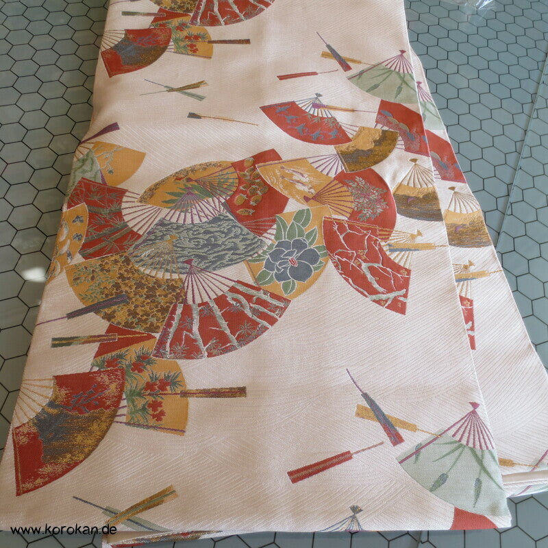 Fukuro Obi Fächer mit Motiven